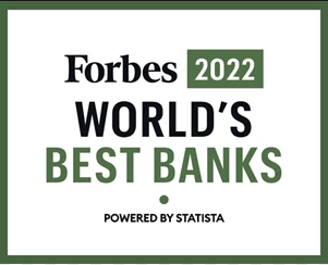 Forbes 2022 Award for World's Best Banks