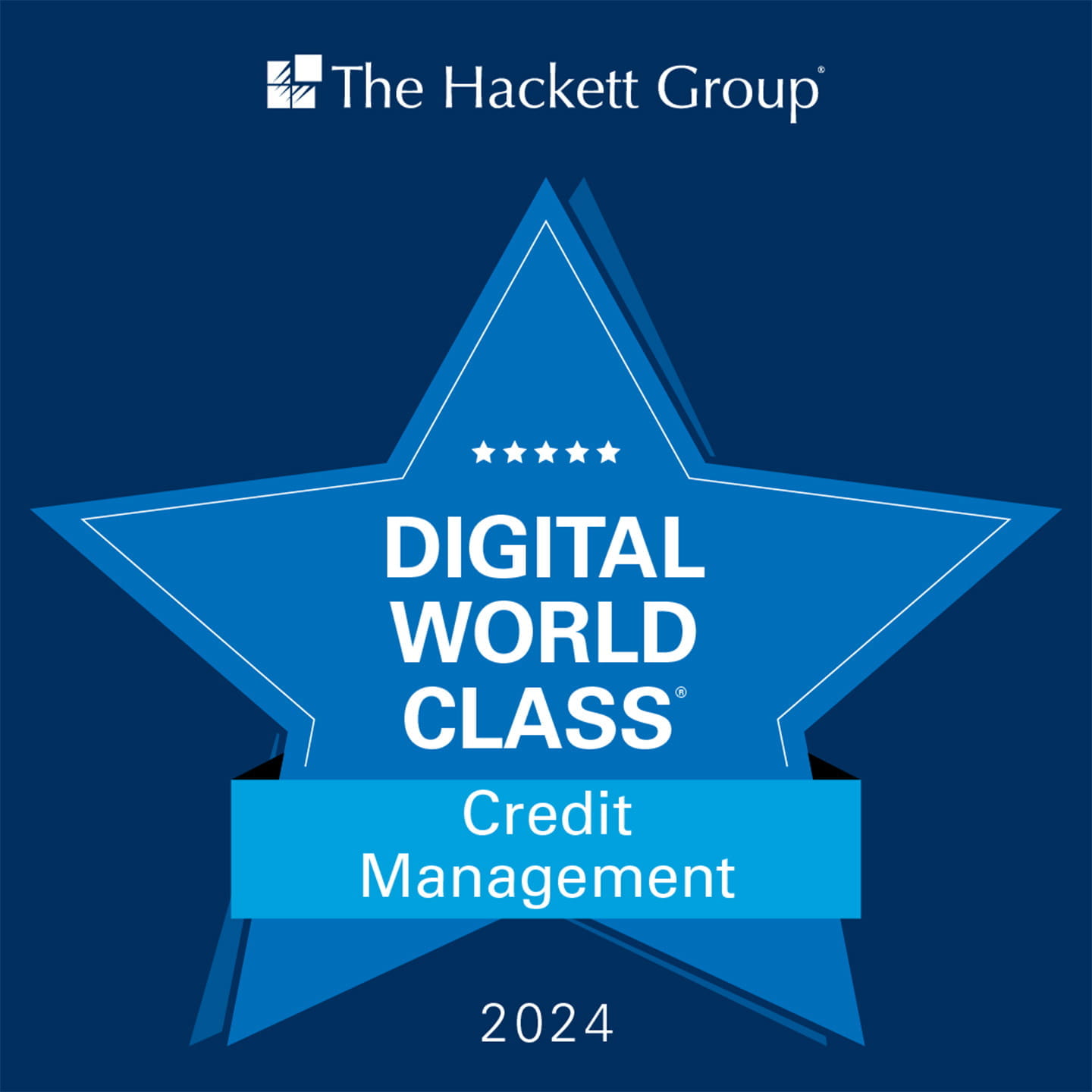 Digital World Class award for Credit Management, The Hackett Group